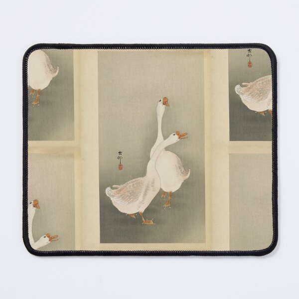 Item preview, Two Geese Style 2 by Ohara Koson : Japandi Wall Art Japanese Poster designed and sold by artofuniverse.