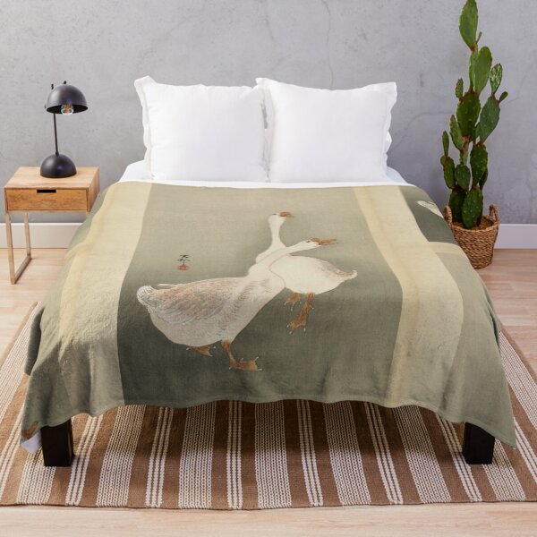Item preview, Two Geese Style 2 by Ohara Koson : Japandi Wall Art Japanese Poster designed and sold by artofuniverse.