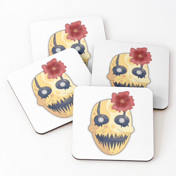 Item preview, Creepy Horror Mask with Red Flower – Spooky Aesthetic Art designed and sold by Horrify.