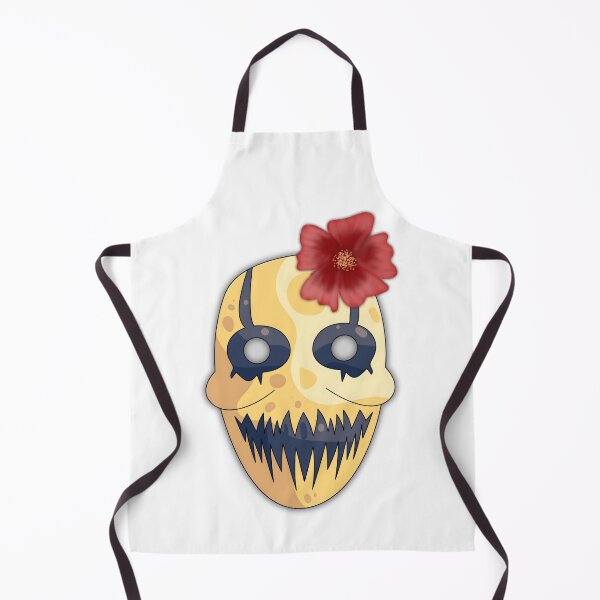 Item preview, Creepy Horror Mask with Red Flower – Spooky Aesthetic Art designed and sold by Horrify.