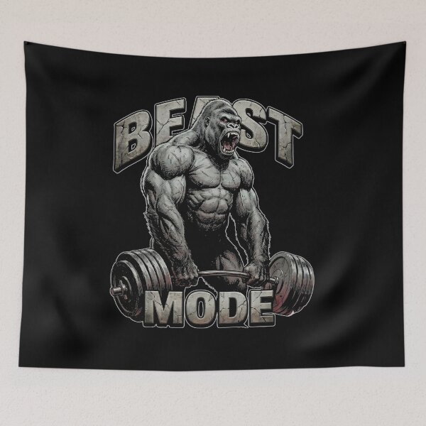 Item preview, Beast Mode Gorilla Deadlift | Hardcore Gym Motivation designed and sold by TheCuriousPawn.