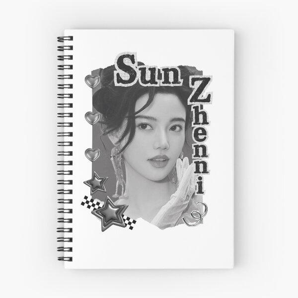 Item preview, Sun Zhenni (孙珍妮) Chinese Actress Art Chinese Celebrity Illustration Black and White Collage Digital Art Portrait designed and sold by AJUNICE STUDIO.