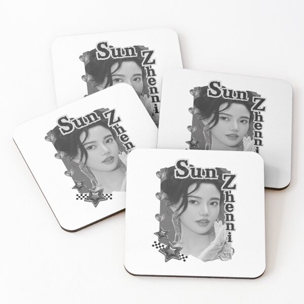 Item preview, Sun Zhenni (孙珍妮) Chinese Actress Art Chinese Celebrity Illustration Black and White Collage Digital Art Portrait designed and sold by AJUNICE STUDIO.