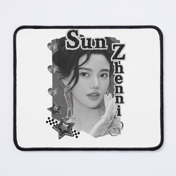 Item preview, Sun Zhenni (孙珍妮) Chinese Actress Art Chinese Celebrity Illustration Black and White Collage Digital Art Portrait designed and sold by AJUNICE STUDIO.