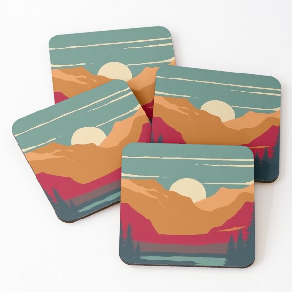 Item preview, Retro Sunset Valley Vintage Nature Illustration – 1970s T-Shirt Graphic designed and sold by Articooler.