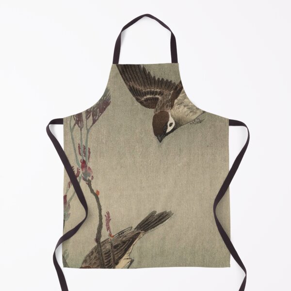 Item preview, Two Sparrows by Ohara Koson : Shin Hanga Nature Study Japanese Poster designed and sold by artofuniverse.
