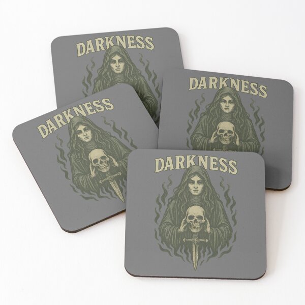 Item preview, Darkness – Gothic Occult Woman with Skull & Dagger designed and sold by The Spooky Duck.