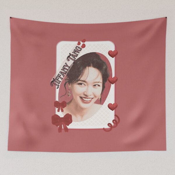 Item preview, Tiffany Tang – Tang Yan (唐嫣) Portrait Chinese Actress Art Chinese Celebrity Illustration portrait illustration Red Aesthetic Collage Design designed and sold by AJUNICE STUDIO.