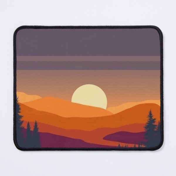 Item preview, Retro Sunset Valley Vintage Nature Graphic – 1970s Style designed and sold by Articooler.