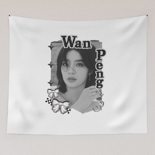 Item preview, Wan Peng (万鹏) Chinese Actress Art Chinese Celebrity Illustration Black and White Collage Digital Art Portrait designed and sold by AJUNICE STUDIO.