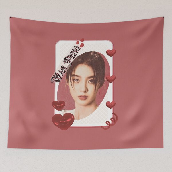Item preview, Wan Peng (万鹏) Portrait Chinese Actress Art Chinese Celebrity Illustration portrait illustration Red Aesthetic Collage Design designed and sold by AJUNICE STUDIO.
