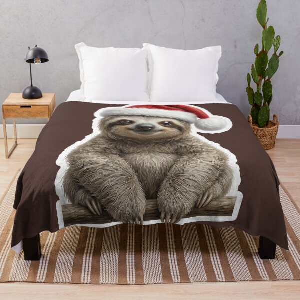 Item preview, Deeply relaxed Christmas sloth designed and sold by DAGHO.
