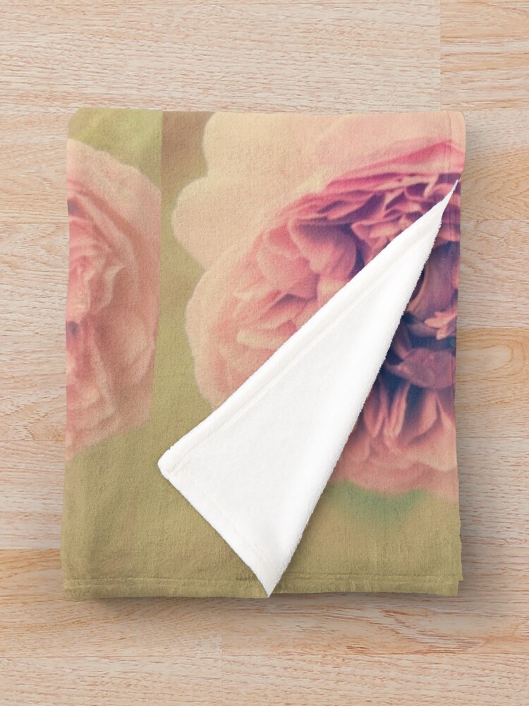 Thumbnail 3 of 6, Throw Blanket, Vintage Roses designed and sold by Kacharava.