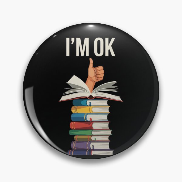 Item preview, Book Reading and Book Lovers I'm Ok Apparel designed and sold by MicanCuteStore.
