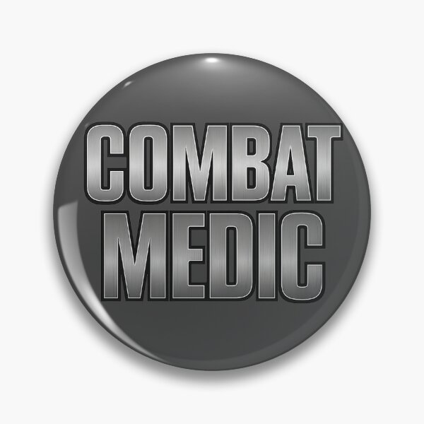 Item preview, Battlefield Game Inspired Combat Medic Metallic Slogan designed and sold by Sellcooldesigns.