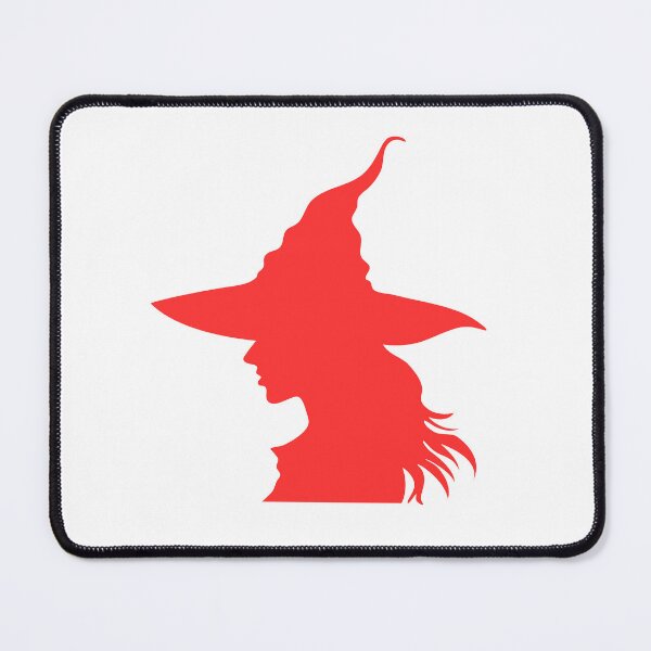 Item preview, Witch Silhouette – Minimalist Witch Hat Profile designed and sold by Horrify.