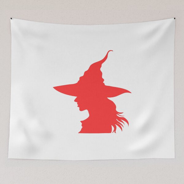 Item preview, Witch Silhouette – Minimalist Witch Hat Profile designed and sold by Horrify.