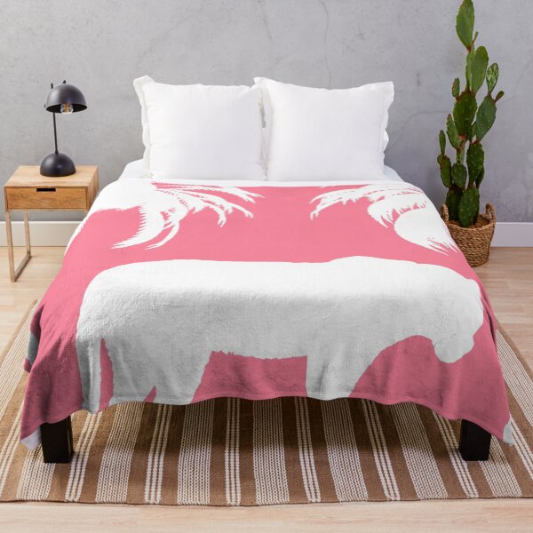 Item preview, White Tiger Palm Trees Silhouette designed and sold by capricedefille.