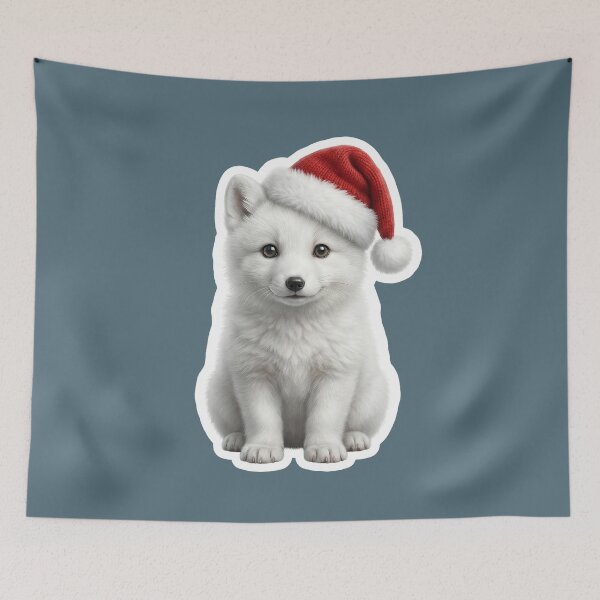 Item preview, Cuddly soft Arctic fox puppy designed and sold by DAGHO.