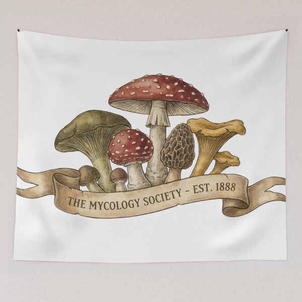 Item preview, Vintage Botanical Mushroom Illustration Forager Aesthetic designed and sold by StickyGuys.