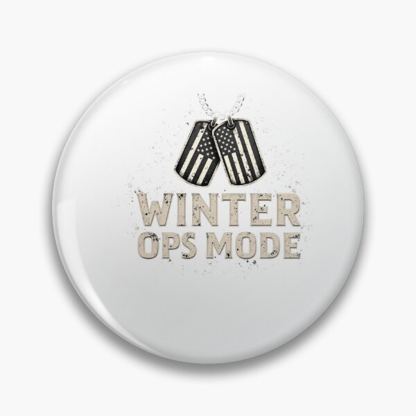 Item preview, Winter Ops Mode Dogtags Winter US Flag designed and sold by Callsign 84.