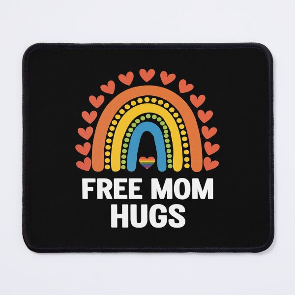 Item preview, Womens Free Mom Hugs Rainbow Heart Gay Pride LGBT designed and sold by PowAcademy.