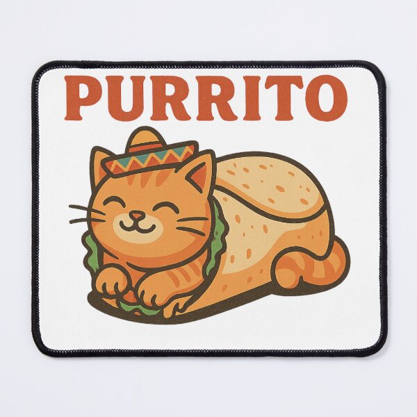 Item preview, Funny Purrito Cat Burrito Design designed and sold by LaughLab Apparel.