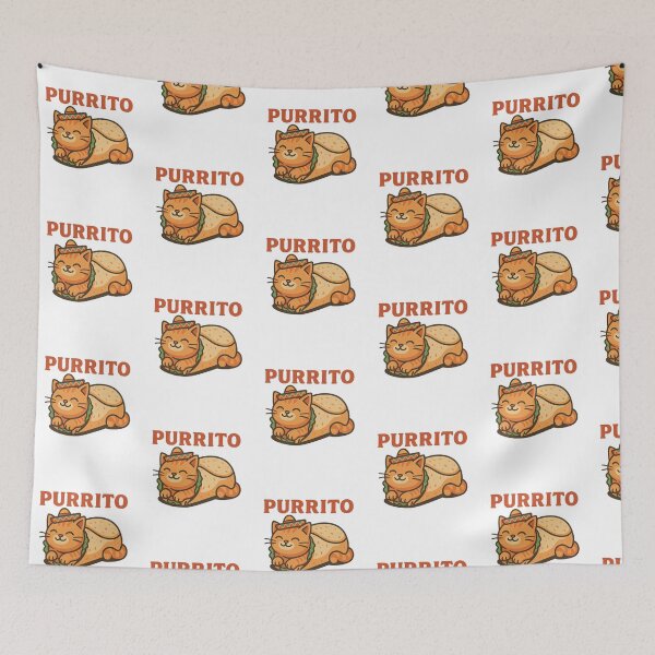 Item preview, Funny Purrito Cat Burrito Design designed and sold by LaughLab Apparel.