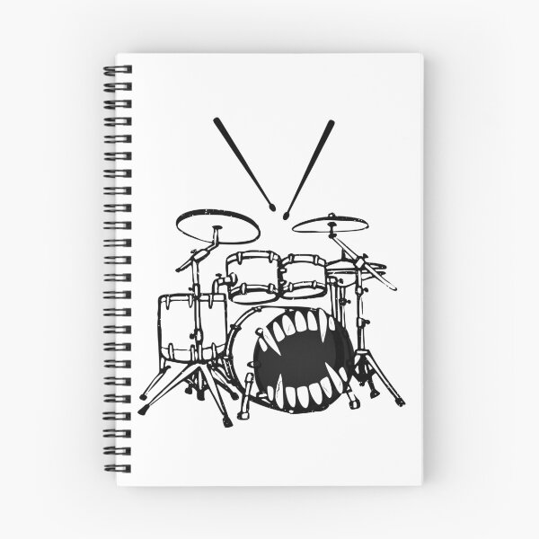 Item preview, Funny Drummer  – Drum Kit Monster Face for Music Lovers & Band Members designed and sold by SunandShade.