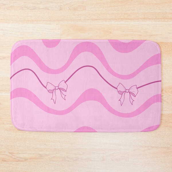 Item preview, Pink waves with a bow – playful pattern in pink designed and sold by marlenamyr.