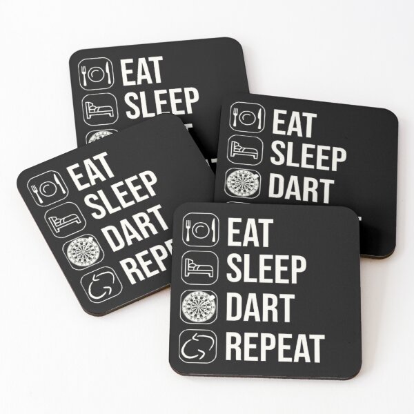 Artikelvorschau, Eat Sleep Dart Repeat – Minimal Darts Lifestyle Design entworfen und verkauft von TheØche.