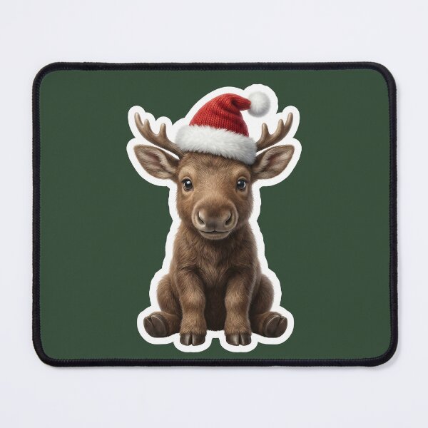 Item preview, Golden reindeer calf awaits Santa designed and sold by DAGHO.