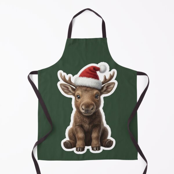 Item preview, Golden reindeer calf awaits Santa designed and sold by DAGHO.