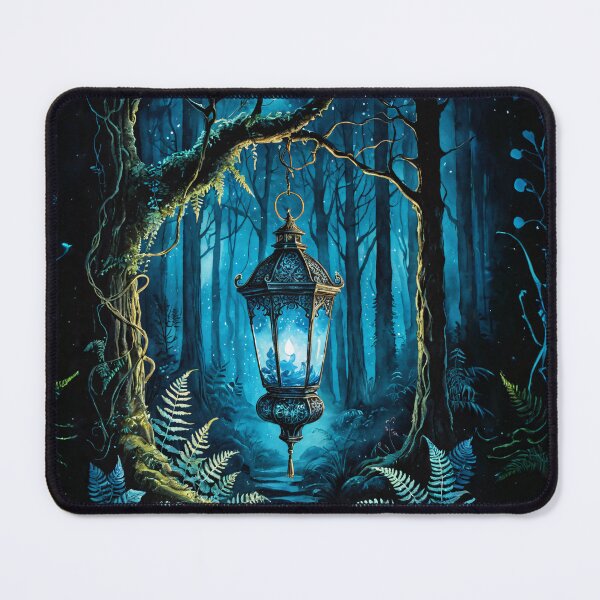 Item preview, Mystical Glowing Lamp & Dark Witchy Woods designed and sold by IdeaSmith.
