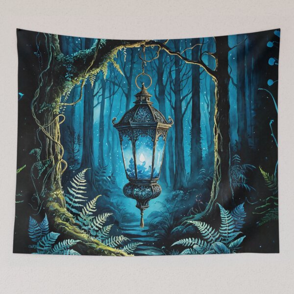 Item preview, Mystical Glowing Lamp & Dark Witchy Woods designed and sold by IdeaSmith.