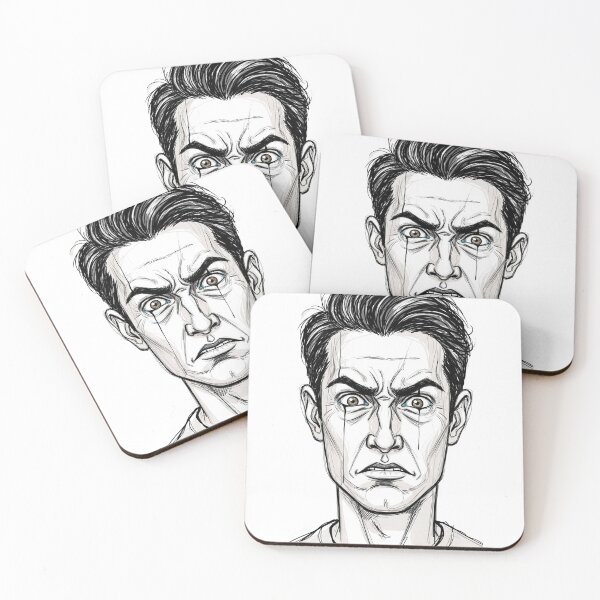 Item preview, Broken Mind | Emotional Face Sketch designed and sold by benikK.