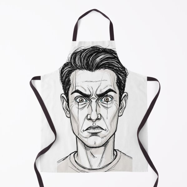 Item preview, Broken Mind | Emotional Face Sketch designed and sold by benikK.