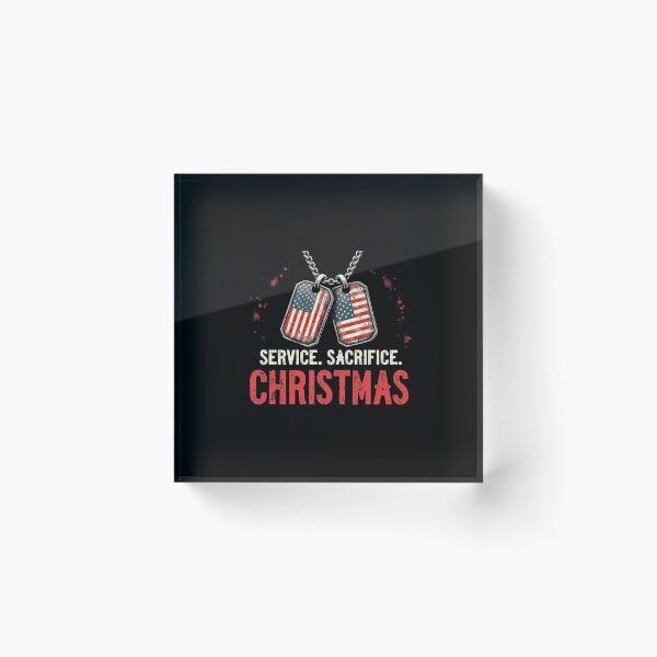 Item preview, Service Sacrifice Christmas Dogtags designed and sold by Callsign 84.