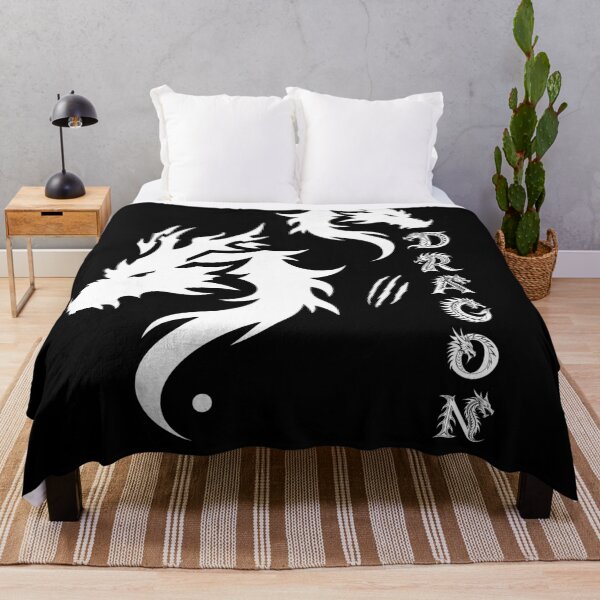 Item preview, White Dragon Minimalist Design – Mythical Fantasy Dragon Art designed and sold by Carftastic.