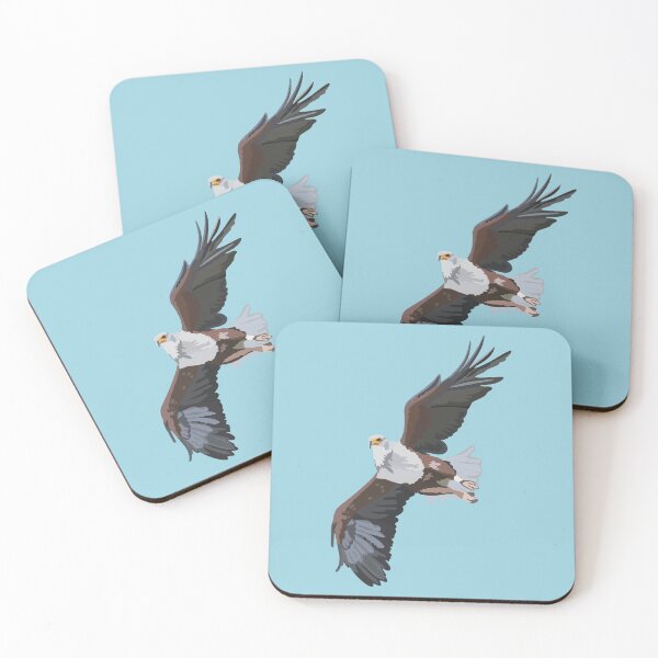 Item preview, A is for African Fish Eagle, African Fish Eagle | Bird of Prey & Wildlife Art Design designed and sold by PrettylittlepastelUk.