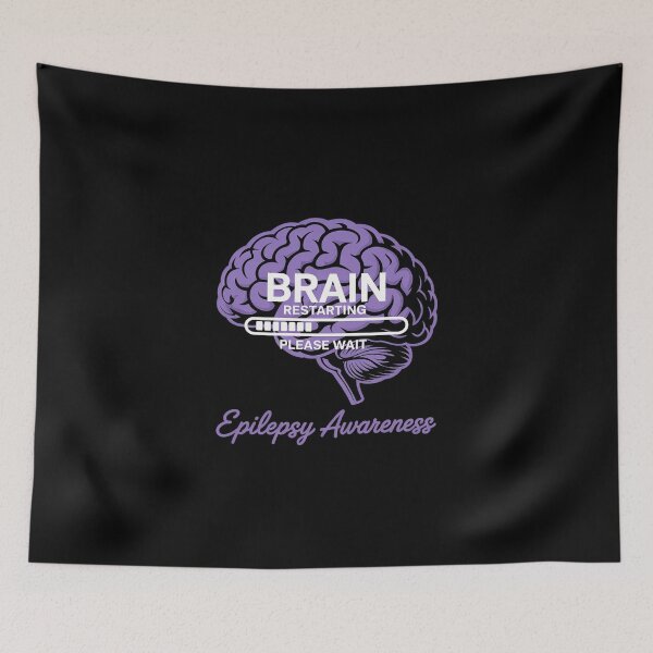 Item preview, Brain Restarting Please Wait Epileptic Epilepsy Awareness  designed and sold by MicanCuteStore.