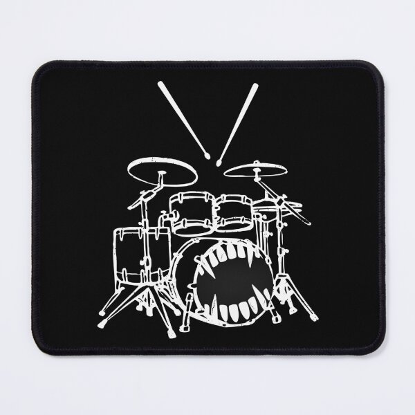 Item preview, Funny Drummer  – Drum Kit Monster Face for Music Lovers & Band Members designed and sold by SunandShade.