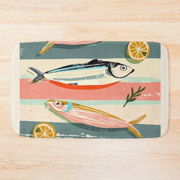 Item preview, Sardines on Stripes designed and sold by Branka Kodzoman.