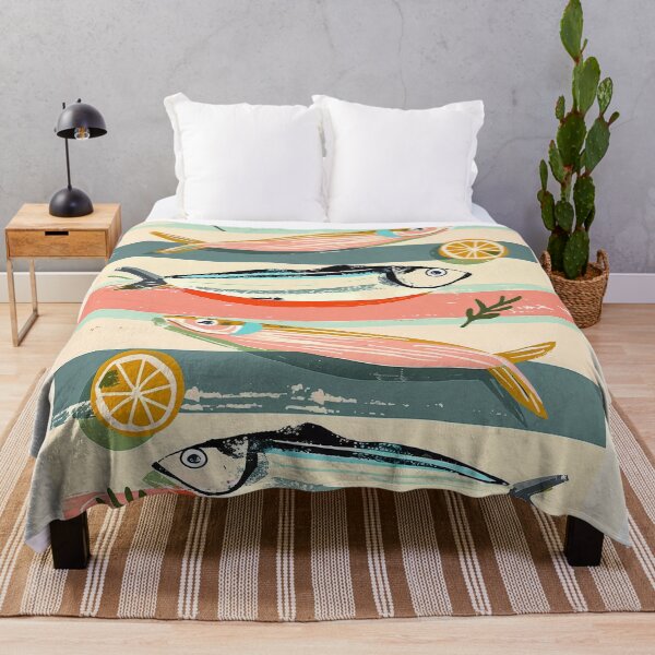 Item preview, Sardines on Stripes designed and sold by Branka Kodzoman.