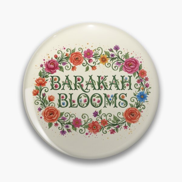 Item preview, Barakah Blooms - Warm Sunset Floral Wreath Logo designed and sold by D-Islamic.
