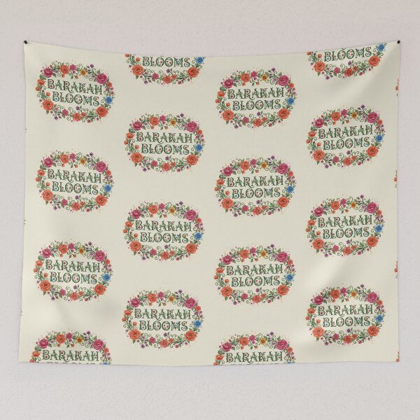 Item preview, Barakah Blooms - Warm Sunset Floral Wreath Logo designed and sold by D-Islamic.