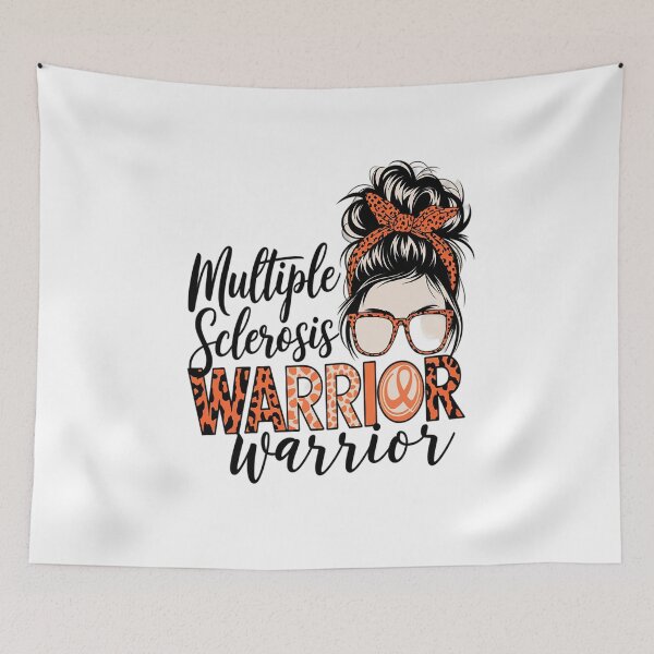 Item preview, Womens MS Warrior Messy Bun - Multiple Sclerosis Awareness  designed and sold by PowAcademy.
