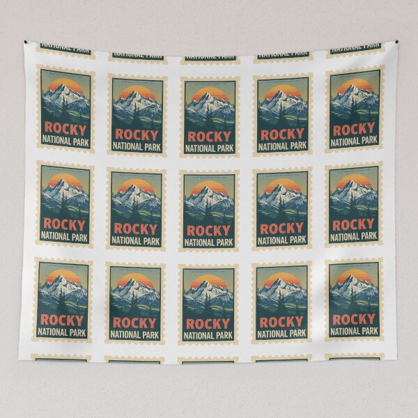 Item preview, Rocky Mountain National Park Minimal | Modern Mountain Nature Design designed and sold by KiValuate.