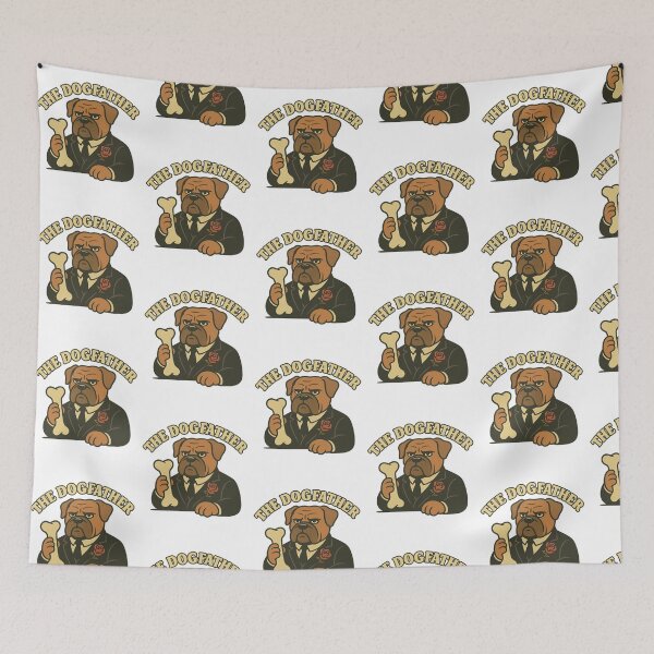 Item preview, Funny The Dogfather Bulldog Parody designed and sold by LaughLab Apparel.