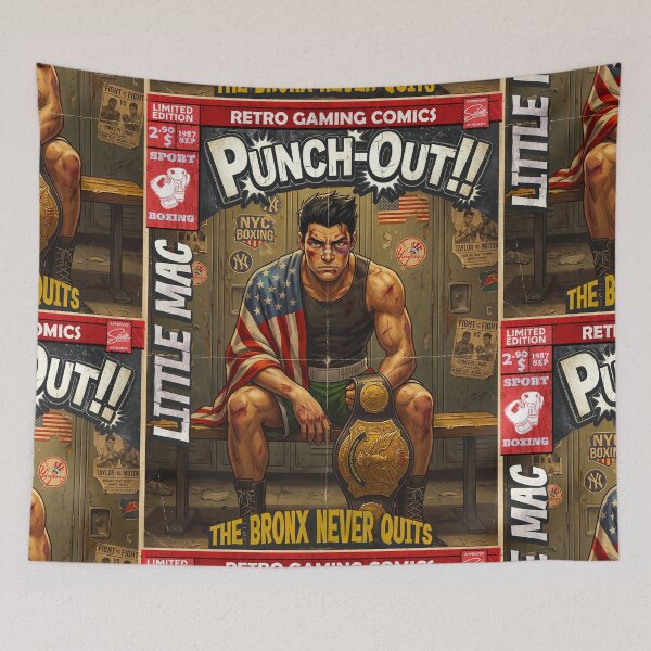 Item preview, Punch Out Little Mac Classic Comic Cover Retro Gaming Art  designed and sold by Back2Collage.